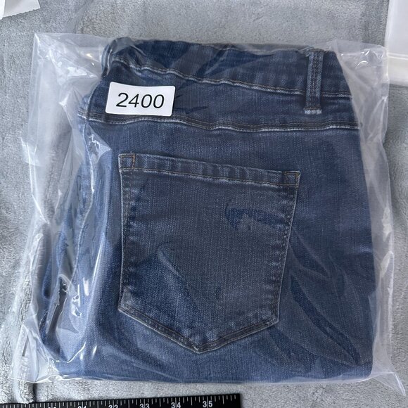 D Jeans Skinny Jeans Womens Size 14 Mid Rise Medium Wash Denim Stretch Blue - Picture 12 of 12